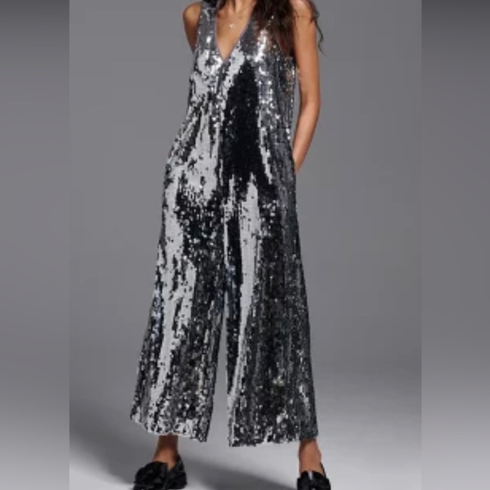 Maeve Royale Sequined Jumpsuit